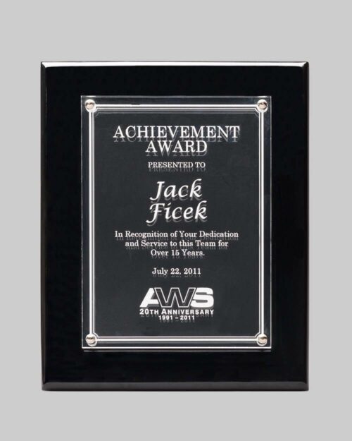 custom achievement plaque by Award Program Services