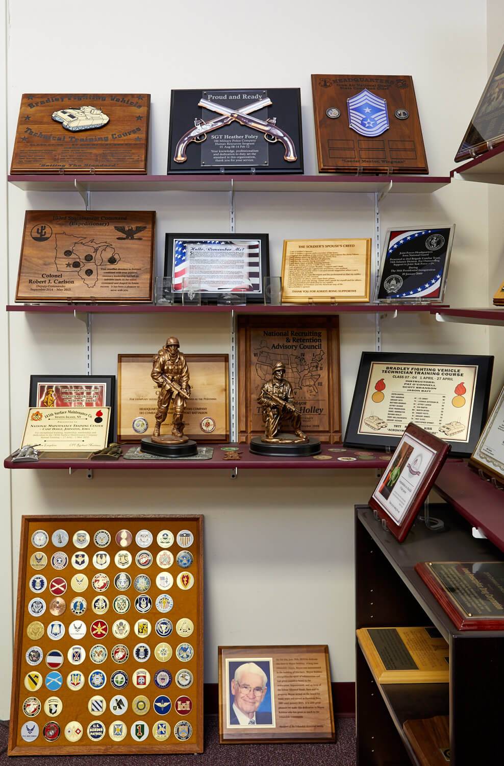 Military plaques designed by Awards Program Services - Des Moines Iowa