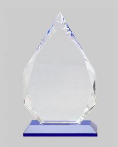 template for custom crystal and glass trophies