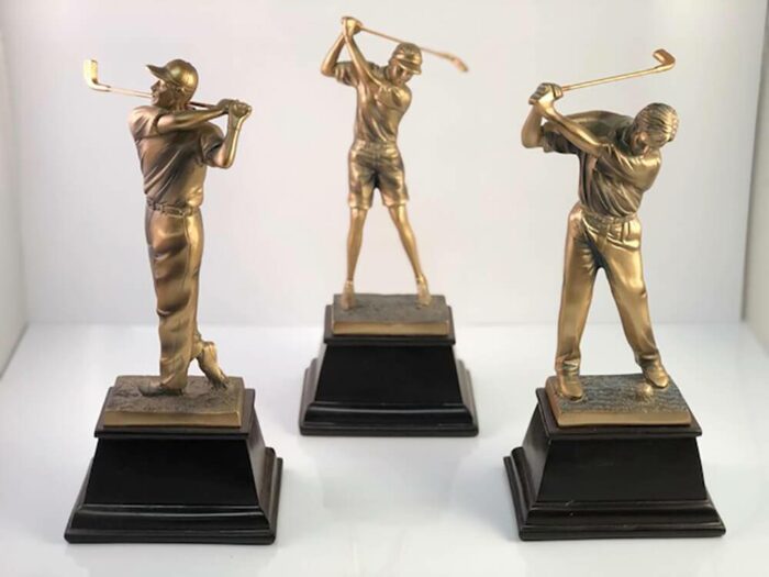 Bronze Golf Statuette Examples